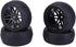 RC Car Tyre, Universal 1/10 RC Car Wheels for Crawler Vehicle Tyres, Remote Control Vehicle (Black)