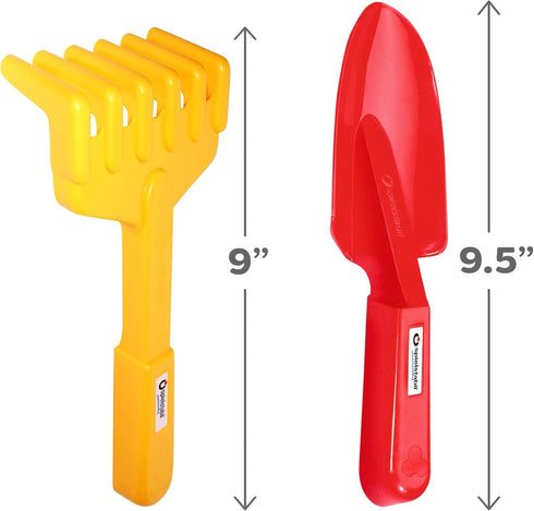 2 Set Spielstabil Piece Garden - Includes Hand Rake & Shovel (Made in Germany)