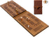Jeereal (Bamboo|3 Travel Cribbage Board Game Leather & Solid Bambo-Wood Pocket Sized Tiny Card Game Board Tracks)