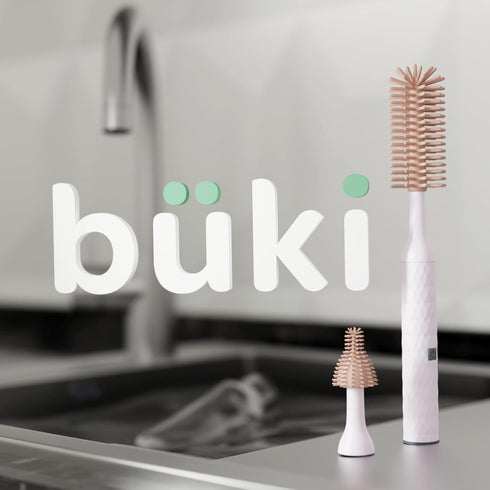 Set 1200mAh Bueki Electric Baby Bottle Cleaning Brush - Rechargeable Electric Bottle Brush with Straw Cleaner - Water