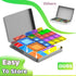 Tiles,78PCS Set 3+,Car Mini Magnetic Travel Magnetic Tiles with Iron Box,Portable Building Blocks for Kids Ages