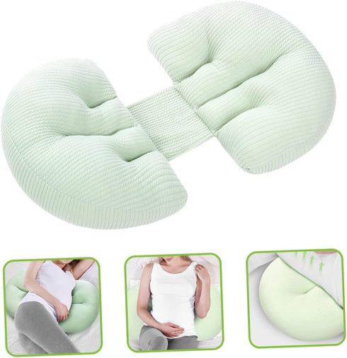 U-Shaped Maternity Pillow for Abdominal and Waist Support - Ideal for Pregnancy