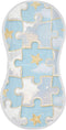 tplaotee Cute Silver Jigsaw Puzzle Cotton burping Cloths Soft Touch Baby wash Cloth
