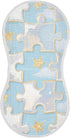 tplaotee Cute Silver Jigsaw Puzzle Cotton burping Cloths Soft Touch Baby wash Cloth