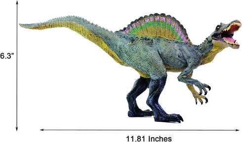 Gemini & Genius Spinosaurus Dinosaur Action Figure with Movable Jaw - Birthday Cake Topper for Kids