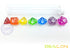 Bescon Colorful Unicorns Rainbow Sparkled Polyhedral D&D Dice Set of 7 RPG Role Playing Game
