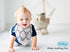 Giftty Baby Bandana Bibs with Teething Corner, BPA-Free Silicone Teether and Adjustable Snap for Baby Boys, (Black