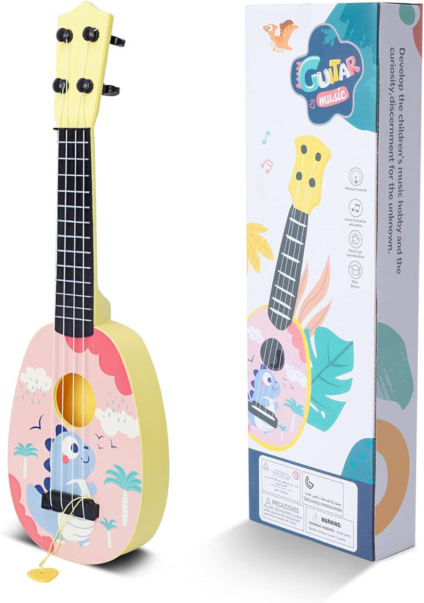 YOLOPLUS+ 17 Inch Toddler Ukulele Guitar Toy 4 Strings Mini Guitar for