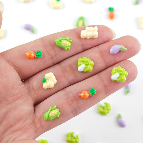 HOMICO 200 Pieces Tiny Vegetable for Dollhouse Miniatures Resin Food for Crafts Mini Vegetable Decor for Dollhouse Mini