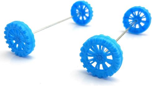 EUDAX 30mmx8mm Plastic Roll - 2mm Dia Shaft Toys Wheel and STEM Shaft Round Rod Axles for DIY Toy Models