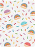 CZXW 52" 28" Rainbow Cake with Sprinkles Crib Sheets Fitted x Natural Cotton Soft & Breathable for Baby Crib Mattress