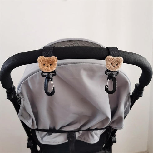 PLCPDM Pram Pet Cart Hook Hooks Strap with Clip for Hanging Diaper Bag Shopping Bags Multipurpose Hooks