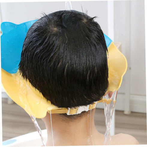 set Alasum shampoo cap Baby Shower Cap Shield kids shower caps bath hat hair washing hat Women shower cap wash hair