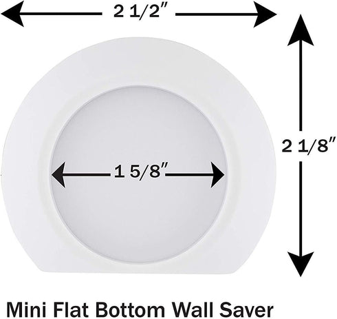 Wall Saver for Baby Gate Damage - 4 Mini Flat Bottom Wall Savers - Makes Safety Gates More Secure for Childproofing