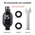 Javjicy Shower Thermometer,Water-Powered Shower Head LED Temperature Display,Smart Instant Read Digital Bath