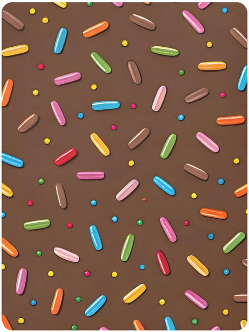 CZXW 52" 28" Colorful Sprinkles Chocolate Crib Sheets Fitted x Natural Cotton Soft & Breathable for Baby Crib Mattress