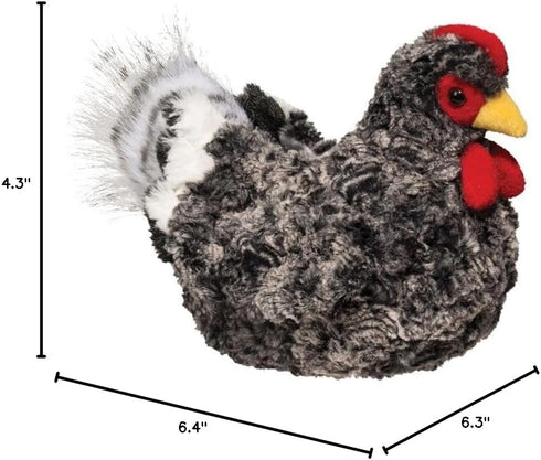 Cuddly Black Hen Plush Toy - Douglas Pepper