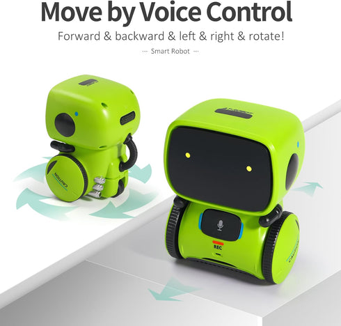3-7 GILOBABY Interactive Talking Robot for Boys, Smart Toy with Touch Control, Playback Mode, Dancing, Singing