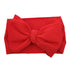 KIDOCHEESE Oversized Bows Baby Girl Headbands with Nylon Elastics, Large Hair Wraps for Newborns and Toddlers