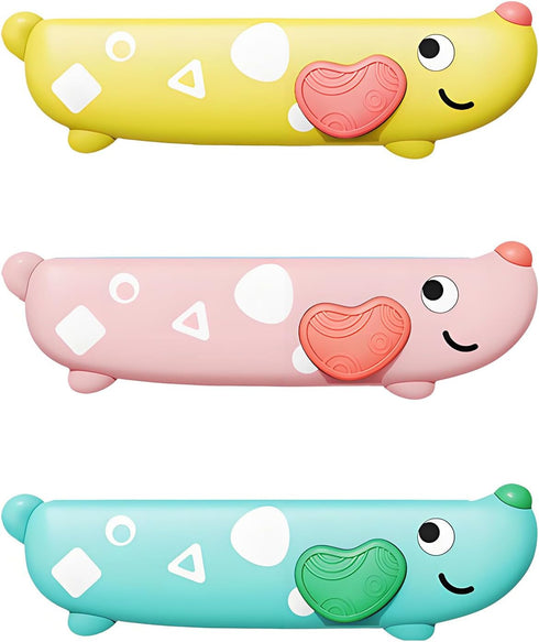 Besiciwiin 3PCS Harmonica for Kids, Beginners, Toddler muiscal Instruments Toys, Yellow, Pink, Green