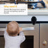 EUDEMON Childproof Oven Door Lock, 1 Pack, Easy to Install, Heat-Resistant Material, No Tools Needed (Black)