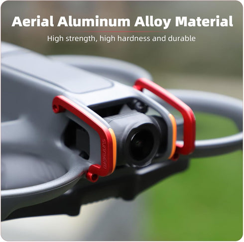 Gimbal Bumper for DJI Avata 2, PTZ Protect Bar Aluminum Alloy Camera Anti-Collision for DJI Avata 2 FPV Drone Accessories (Red)
