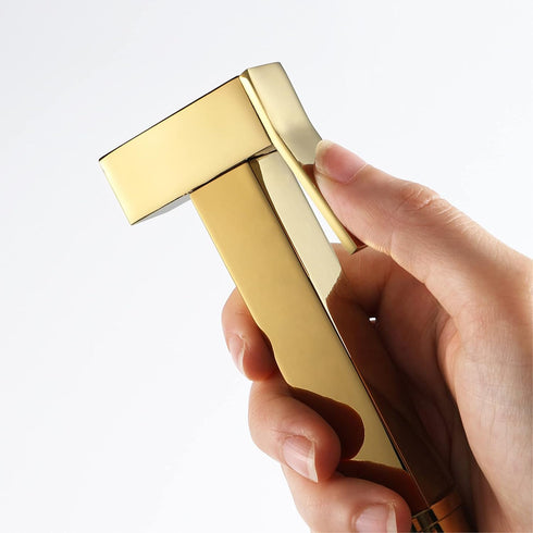 ZLOCYIVHE HandheldSprayer Brass Cloth Diaper Sprayer Titanium GoldSprayer for Toilet Square HandheldSprayer for Toilet
