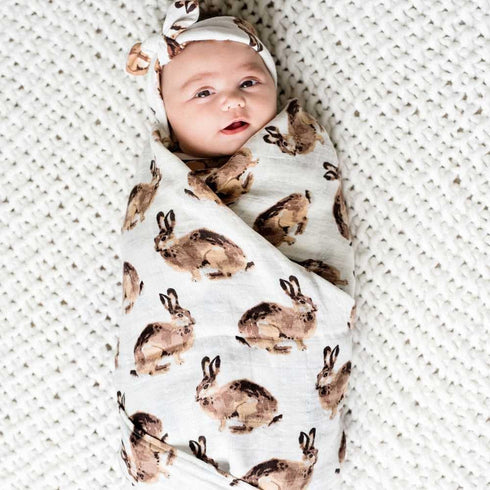 100% Milkbarn Baby Swaddle Blanket - Soft & Gentle Rayon from Bamboo - Nursery Swaddling Blankets for Boys and Girls