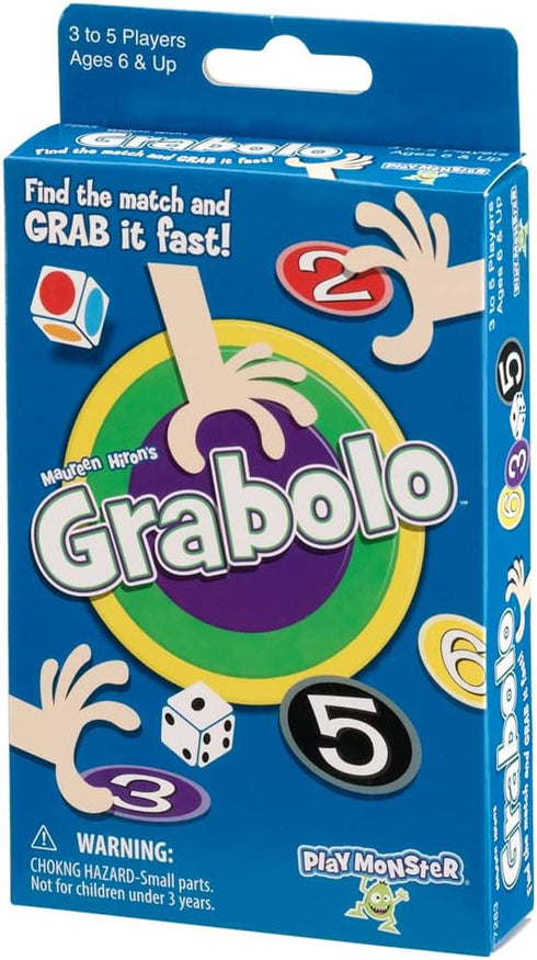 PlayMonster Grabolo Card Game - Fast Family Fun for Ages 6+