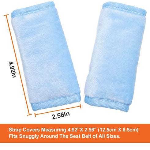 COOLBEBE Car Seat Straps Shoulder Pads, Super Soft Seat Belt Covers for All Car Seats & Strollers
