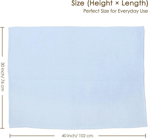 30x40 inches, Baby Blankets for Boys, Soft Nursery Minky Blankets with Muslin and Dotted Fleece Back Receiving Bed