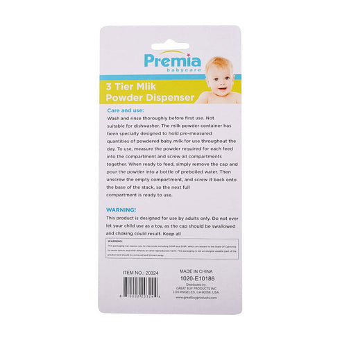 Premia 3 Tier Milk Powder Dispenser
