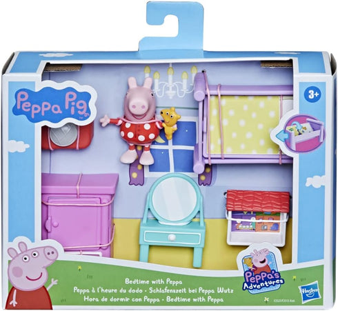 Peppa Pig Peppa's Adventures Bedtime with Peppa Accessory Set, Figure and 5 Accessories for Preschool Ages 3 and Up