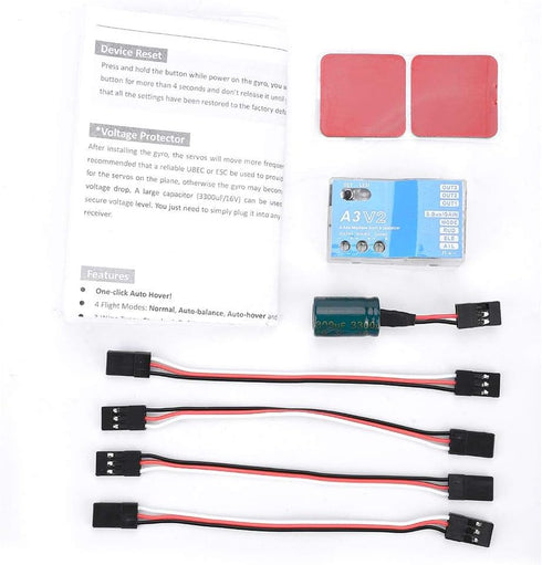 Lsaardth Flight Controller Stabilizer F50A 3-Axle Gyro A3 V2 Flight Controller Stabilizer System