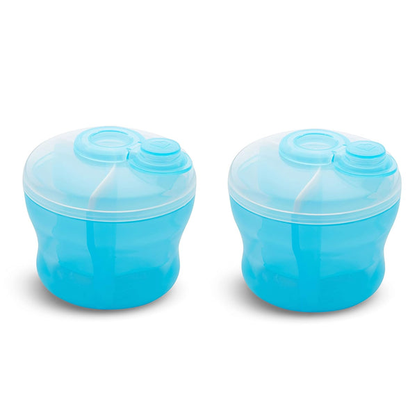 Munchkin Formula Dispenser, BPA Free, 3 9oz Sections, Blue, 2 Pack