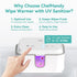 Wipe Warmer for Adult Size Wipes, Baby Wipes Warmer, Large Capacity Wet Wipes Dispenser with UV Sanitizer, Adjustable