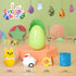 TOAPER 200PCS Pre-Filled Easter Eggs with Toys, Easter Basket Fillers, Easter Egg Hunt Prizes Toys for Kids Toddler