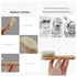TIKMNO 2-pcs Natural Goat Hair Baby Hair Brush - Hypoallergenic & Soft Wooden Handle for Delicate Scalp Massage