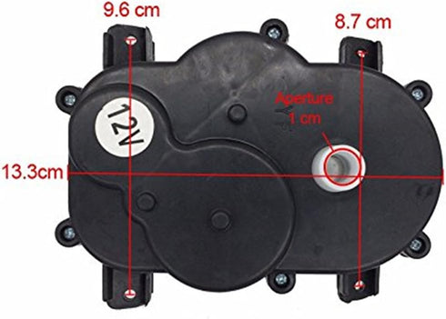 Steering Gearbox with Motor,RS280 12V Motor with Gear Box for Kids Powered Wheel Cars Steering Motor Accessory Match Children's Electric Ride on Toys Replacement Parts