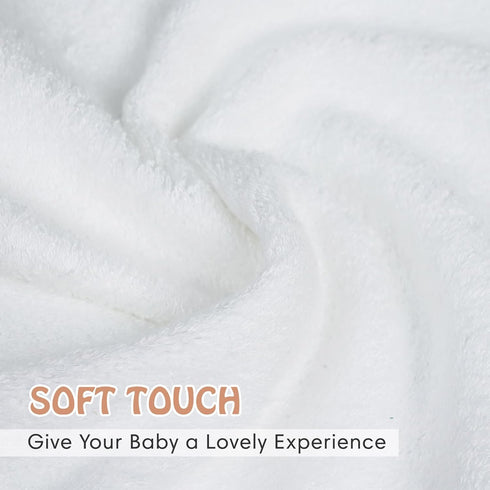 Cagreex Set: 6 Packs 10 10 (3 3 Reusable Organic Baby Washcloths * Ultra Soft Wash Cloth Viscose from Bamboo Absorbent