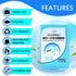 NEAGLORY 100 Pack Disposable Plastic Toilet Seat Covers - Waterproof Non Slip Individually Wrapped Protectors for