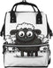 QSMJKLD Cartoon Black White Sheep Diaper Bag with Changing Pad, Pacifier Holder -