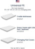 TotAha Premium Stretchy Changing Pad Cover, Buttery Soft Jersey Knit Diaper Changing Covers for Boys Girls, 2 Pack