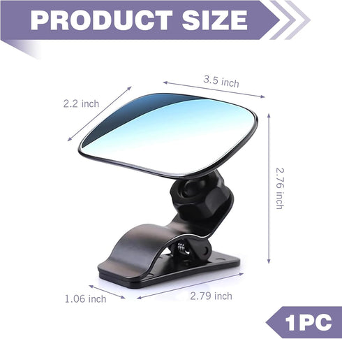 Ferianl 360 Car Interior Rearview Baby Mirror, Rotation Safety Auto Seat Mirror, Kids Car Accessories, Universal