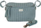 3 Sprouts Quilted Stroller Organizer with Cup Holder, Durable Caddy Accessory, Green, Converts to Diaper Bag