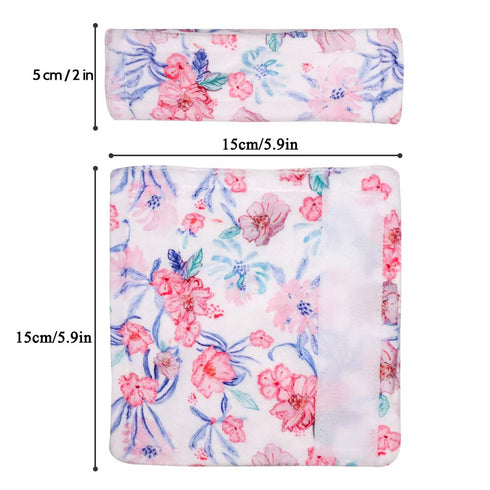 Baby Car Seat Belt Covers - Floral Stroller Seat Strap Covers for Girls Boys, Mink Seat Belt Protectors for Kids
