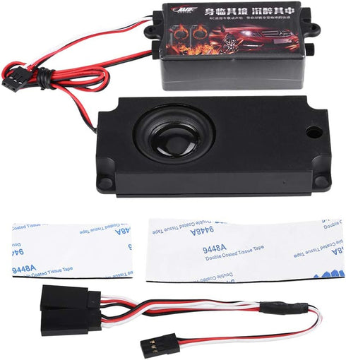 Dilwe RC Car Engine Sound Simulator, Remote Control Car Sound Module Set with 1 Speaker for 1/10 Vehicles
