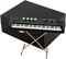 Miniature Electronic Organ with Case, Mini Musical Instrument for Dollhouse Model (5.51"x1.79"x3.72")