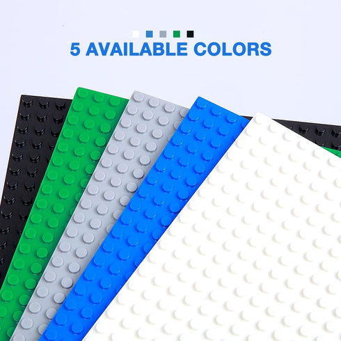 10 Packs 10" 10 MANNIDOO Peel-and-Stick Baseplates, x Classic Adhesive Building Base Plates for Walls and Tables