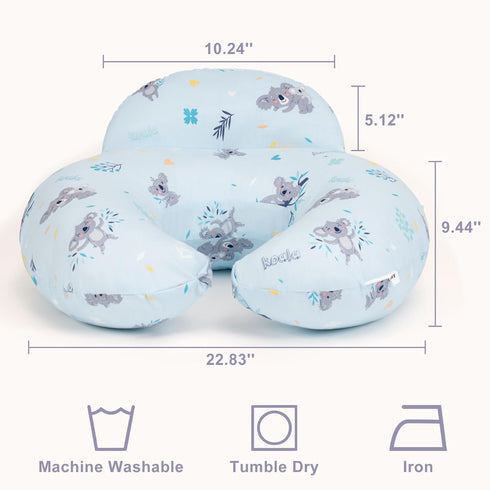 AMASKY Nursing Pillow for Breastfeeding, Breastfeeding Pillows for More Support for Mom and Baby, with Plus Size